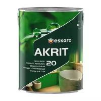 Краска особо прочная полуматовая моющаяся акриловая Eskaro Akrit-20, 0.95л