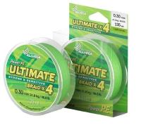 Плетеный шнур ALLVEGA ULTIMATE d=0.3 мм, 135 м, 21.8 кг, light green, 1 шт