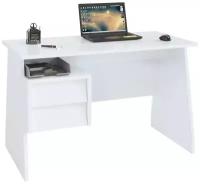 СОКОЛ письменный стол Рикард КСТ-115, ШхГхВ: 120х60х75 см, цвет: белый