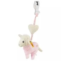 Мягкая игрушка Steiff Sweet Dreams Lamb Pendant Pink (Штайф Барашек Подвесная Погремушка Сладкие сны розовый 14 см)