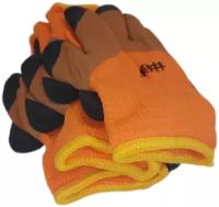Рабочие перчатки Acssel утепленные, вспененное латексное покрытие