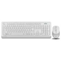 Комплект клавиатура и мышь A4TECH Fstyler FG1010 белый/серый USB беспроводная (1147575)