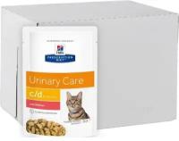 Корм для кошек Hills Hill's Prescription Diet C/D Multicare Urinary Care профилактика МКБ струвиты, лосось 12шт.*85г