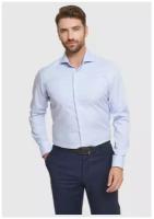 Приталенная рубашка мужская KANZLER 262053 голубая, размер 38