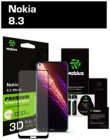Защитное стекло Mobius для Nokia 8.3 3D Full Cover (Black)