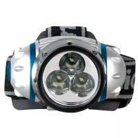 *Фонарь налобный Camelion LED 5321-3 Мх 3straw LED, металлик, 2реж., 3хААА в компл