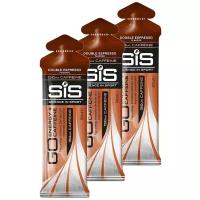 SiS, Гель изотонический углеводный с кофеином 150мг GO ENERGY+CAFFEINE GEL, 3шт по 60мл (двойной эспрессо)