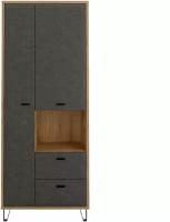 БРВ-Мебель Шкаф комбинированный, две дверцы и два ящика и открытая ниша шириной 79 см Грейс REG2D2S