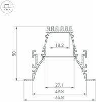 Профиль ARH-LINE-6650-F-COMFORT-2000 ANOD (Arlight, Алюминий)