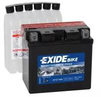 Аккумуляторная батарея евро полярность 6ah 100a 113/70/105 moto Exide ETZ7BS