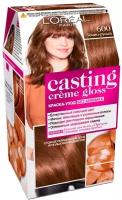 Стойкая краска-уход для волос L'Oreal Paris Casting Creme Gloss т.600 Темно-русый 180 мл