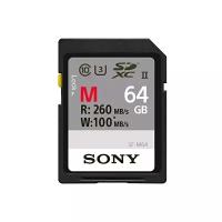 Sony Карта памяти SDXC 64GB Sony SF-M UHS-II U3 V90 150/277 MB/s (SF-M64)