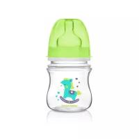 Canpol Babies Бутылочка антиколиковая с широким горлом EasyStart Toys, 120 мл, с рождения, салатовый