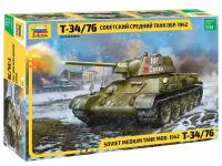 Сборная модель ZVEZDA Советский средний танк Т-34/76, обр. 1942 г. 1/35