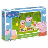 Пазл Origami Peppa Pig Пикник (01571), 24 дет