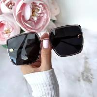 Солнцезащитные очки женские с защитой 400UV / Чехол и салфетка в подарок / Тренд 2023 / Премиальное качество