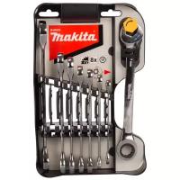 Набор гаечных ключей Makita B-65523, 8 предм., черный