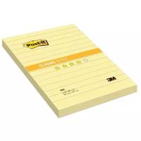 Post-it Блок Classic, 102х152 мм, желтый в линию, 100 штук (660)