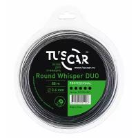 Леска для триммера TUSCAR Round Whisper DUO Professional, 2.40мм* 88м