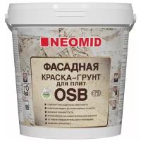 Краска акриловая NEOMID Фасадная краска-грунт для плит OSB 3 в 1 влагостойкая полуматовая белый 7 кг