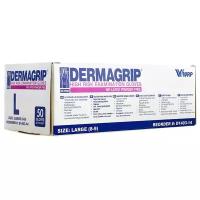 Перчатки смотровые WRP Dermagrip High Risk, 25 пар, размер: L, цвет: синий