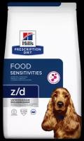 Сухой диетический гипоаллергенный корм для собак Hill's Prescription Diet z/d Food Sensitivities при пищевой аллергии, 3 кг