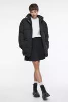 Куртка женская Befree Куртка стеганая с поясом и ушками на капюшоне 2341365188-50-M черный размер M