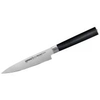 Кухонный нож универсальный для чистки и нарезки овощей, фруктов, колбасы и мяса Samura Mo-V 125мм SM-0021