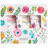 Eunyul Набор кремов для рук Rose, Lilac, Daisy, 3 шт