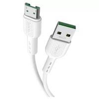 Data-кабели Hoco Кабель Hoco X33, microUSB - USB, 4 А, 1 м, PVC оплетка, белый