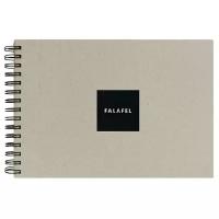 Скетчбук для графики Falafel books с черной бумагой 28.7 х 20 см, 160 г/м², 62 л