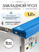 Противоскользящий закладной профиль 8-14мм*1.2м