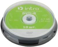 Диск DVD-RIntro16х 4,7Gb, 10 шт