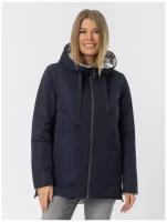 City Classic / куртка женская демисезонная двухсторонняя / куртка женская осень весна /854950 темно-синий размер 60