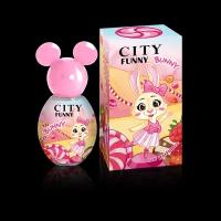 City Funny Bunny - душистая вода духи для девочек с ароматом карамели, малины и ириски, 30мл