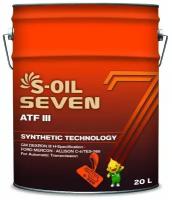 Масло трансмиссионное S-OIL 7 ATF III 20 л