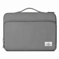 Сумка для ноутбука до 16,2 дюйма мужская, женская WiWU Ora Laptop Sleeve ручная, водонепроницаемая для макбук (Macbook) - Серая