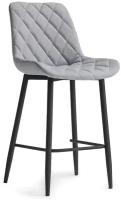 Полубарный стул Woodville Баодин светло-серый / черный