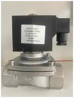 Клапан соленоидный(электромагнитный) нормально закрытый DK-2W21 Ду32, 220AC(нерж. сталь)