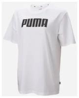 Футболка PUMA Ess Bf Tee W, силуэт свободный, размер XL, белый