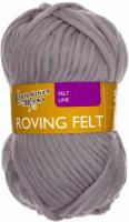 Пряжа Roving felt (Валя) 100 шерсть 50м/50гр (7 св. серый)