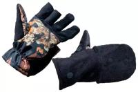 Перчатки рыболовные, охотничьи Holster, материал флис, цвет Черный, размер: 28