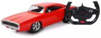 Машинка на радиоуправлении Rastar Dodge Charger USB (арт.99060), 1:16 (33 см). Двери открываются. Красная