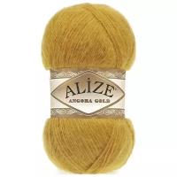 Пряжа для вязания ALIZE 'Angora Gold' 100 г, 550 м (80% акрил, 20% шерсть) ТУ (02 шафран), 5 мотков