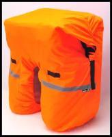 Дождевик на велорюкзак 30-50 литров, цвет оранжевый