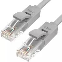 GCR Патч-корд прямой 14.0m UTP кат.5e, серый, 24 AWG, литой, ethernet high speed 1 Гбит/с, RJ45, T568B