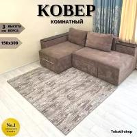 Коврик комнатный, палас прикроватный, ковры на кухню, размер 150x300