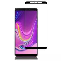 Полноэкранное защитное стекло для Samsung Galaxy J4 Plus и J6 Plus Skiico / Защитное стекло для Самсунг Галакси Джи 4 Плюс и Джей 6 Плюс с черной рамкой