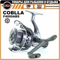 Катушка рыболовная с графитовой шпулей COBLLA CB340, 3 подшипника, для спиннинговой ловли, фидерная, для карповой ловли