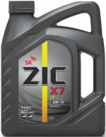 Масло моторное ZIC X7 LS 5W-30 синтетическое 6л (172619)